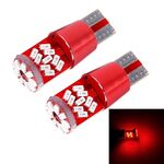 2 PCS T10 5W 27 SMD-3014 LED Lampada per luce di ingombro per auto, CC 12V (luce rossa)