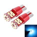2 PCS T10 5W 27 SMD-3014 LED Lampada luce di ingombro per auto, CC 12V (blu ghiaccio)