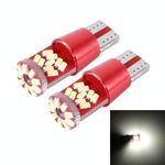 2 PCS T10 5W 27 SMD-3014 LED Lampada luce di ingombro per auto, CC 12V (luce bianca)
