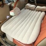 Materasso gonfiabile da viaggio in auto Materasso gonfiabile da campeggio Divano universale per SUV con cuscino d'aria di protezione (cachi)