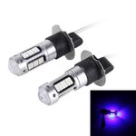 2 PCS H3 10W 30 SMD-4014 LED Fendinebbia per auto, CC 12V (luce blu)