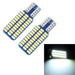 2 PCS T10 / W5W / 168/194 DC12V 1.2W 6000K 80LM 33LEDs SMD-3014 Lampada da lettura per auto Luce di ingombro, con decodificatore