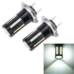 2 PCS H7 DC9-16V / 8.2W / 6000K / 655LM Fendinebbia per auto 66LEDs SMD-2016 Lampade