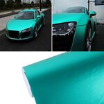 1.52 m × 0.5 m Ice Blue Metallic Matte Ice Ice Car Decal Wrap Auto Wrapping Veicolo Sticker Moto Tinta Vinile Bolle d'aria gratis (Tiffany Blue)