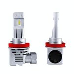 2 PCS M3 H8 / H9 / H11 DC9-32V / 17W / 6500K / 2000LM IP68 Lampade per fari a LED per auto (bianco freddo)