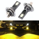2 PCS H7 DC12V-24V / 12W / 3000K / 800LM 12LEDS SMD-3030 Auto LED fendinebbia (luce gialla)