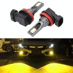 2 pz H11 / H8 DC12V-24V / 12W / 3000K / 800LM 12LEDS SMD-3030 Auto LED fendinebbia (luce gialla)
