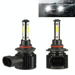 F8 9005 2 PCS 22W 3000LM 6000K Quattro lati DOB LED Lampadine fendinebbia Kit di conversione abbaglianti DC 9-32V