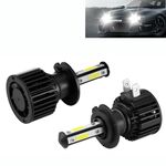 F8 H7 2 PCS 22W 3000LM 6000K Quattro lati DOB LED Lampadine fendinebbia Kit di conversione abbaglianti DC 9-32V