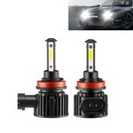 F8 H11 2 PCS 22W 3000LM 6000K Quattro lati DOB LED Lampadine fendinebbia Kit di conversione abbaglianti DC 9-32V