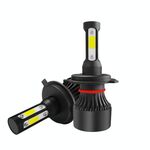 2 PCS S2 H4 / HB2 / 9003 DC9-36V / 25W / 6000K / 2500LM IP68 Lampade per fari a LED per auto (bianco freddo)