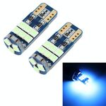 2 PCS T10 DC12 / 1W 9LEDs SMD-3030 Luce di sicurezza per auto (luce blu ghiaccio)