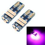2 PCS T10 DC12 / 1W 9LEDs SMD-3030 Luce di sicurezza per auto (luce rosa)