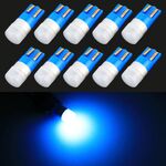 10 PCS T10 / W5W / 168/194 DC12V / 0,6 W 1 LED SMD-3030 Luce di sicurezza per auto (luce blu ghiaccio)
