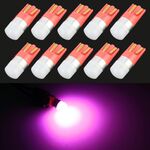 10 PCS T10 / W5W / 168/194 DC12V / 0,6 W 1 LED SMD-3030 Luce di sicurezza per auto (luce rosa)