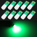 10 PCS T10 / W5W / 168/194 DC12V / 0,6 W 1 LED SMD-3030 Luce di sicurezza per auto (luce verde)