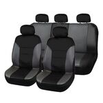 Set di tappetini antiscivolo universale in pelle PU 9 in 1 per auto a 5 posti