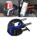 Supporto per telefono 2 in 1 per presa d'aria per auto con supporto magnetico per tazza per bevande (blu)