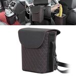 Gancio per sedile posteriore auto Bidone della spazzatura Contenitore per auto (nero)