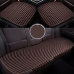 Cuscino per seggiolino auto 3 in 1 Set di tappetini semi incluso con rilegatura gratuita (caffè)