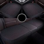 Cuscino per seggiolino auto 3 in 1 Set di tappetini all inclusive con rilegatura gratuita (nero)