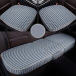Set di tappetini per seggiolino auto 3 in 1 con rilegatura gratuita (grigio)