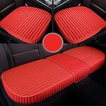 Set di tappetini per seggiolino auto 3 in 1 con rilegatura gratuita (rosso)