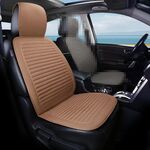 Cuscino del sedile anteriore in tessuto di lino Four Seasons per auto (beige)