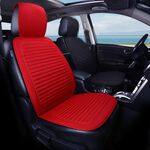 Cuscino del sedile anteriore in tessuto di lino Four Seasons per auto (rosso)