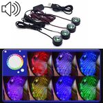 Universal Car LED Atmosphere Lights Versione di controllo vocale della luce del piede di emergenza