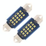 10 PCS 39mm DC12-24V / 1W / 6000K / 60LM 15LEDs SMD Lampada da lettura per auto Lampada a cupola
