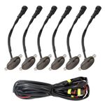 Spia luminosa della griglia anteriore DC12V / 6W 6 in 1 per Ford Raptor F150 2017-2019 (nera)