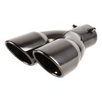 Universal Car Styling Styling Acciaio Inox Straish Style Shupler Shiftler Pipe Pipe, Diametro interno: 6 cm (grigio)