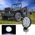 D0037 9.8W 10-30V DC 6000K 3 pollici 14 LED Cerchio Fuoristrada Camion Car Driving Light Faro da lavoro Faretto Fendinebbia