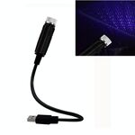 Luce per tubo flessibile per proiettore a cupola a stella USB per auto, versione costantemente luminosa (viola blu)