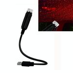 Luce per tubo flessibile per proiettore a cupola a stella USB per auto, versione costantemente luminosa (rossa)