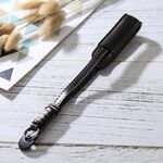Cinturino da polso in pelle PU con impugnatura per fotocamere SLR / DSLR (nero)