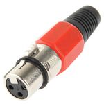 Adattatore connettore per microfono a spina femmina XLR a 3 pin