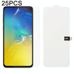 25 PCS Morbida pellicola in idrogel Protezione anteriore con copertura completa con cotone alcolico + Gratta e vinci per Galaxy S10 E.