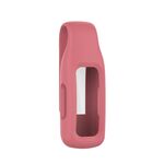 Per Fitbit ISPIRE 2 Copertura per clip protettive in silicone in lamiera d'acciaio (Rose Red)
