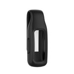 Per Fitbit ispira 2 copertura clip protettiva in silicone in lamiera d'acciaio (nero)