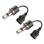 9005 2 PCS DC12-24V / 10.5W Fendinebbia a doppio colore per auto con 24 LED SMD-3030 e corrente costante, confezione (luce bianca + luce dorata)