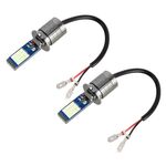 H3 2 PCS DC12-24V / 10.5W Fendinebbia per auto con 24 LED SMD-3030 e corrente costante, confezione in scatola (luce blu ghiaccio)
