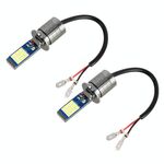 H3 2 PCS DC12-24V / 10.5W Fendinebbia per auto con 24 LED SMD-3030 e corrente costante, confezione in scatola (Lime Light)