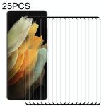 Per Samsung Galaxy S21 Ultra 5G 25 pezzi Pellicola in vetro temperato a schermo intero con bordo curvo 3D