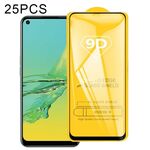 Per OPPO A33 2020 25 PCS 9D Pellicola integrale a colla full schermo integrale