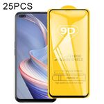 Per OPPO RENO4 Z 5G 25 PCS 9D Pellicola integrale a colla a schermo intero