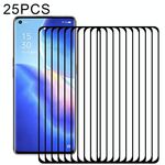 Per OPPO RENO5 PRO + 5G / PRO 5G 25 PCS 9H HD 3D Film in vetro temperato bordo curvo (nero)