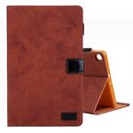 Per Galaxy Tab S5e / T720 Custodia in pelle a ribaltamento orizzontale stile business, con supporto e slot per scheda, cornice per foto e funzione di sospensione / sveglia (marrone)