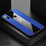 Per Xiaomi Mi Max 3 Custodia protettiva antiurto Texture TPU Xinli Stitching Cloth (blu)